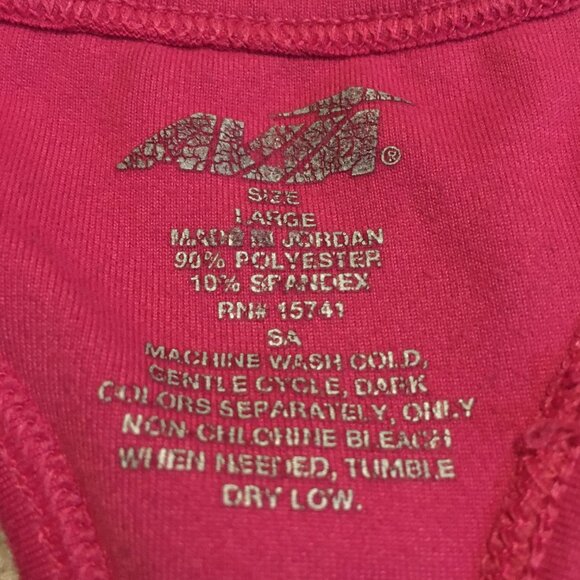 Hot Pink Barbiecore Racerback Sports Bra - Picture 6 of 10